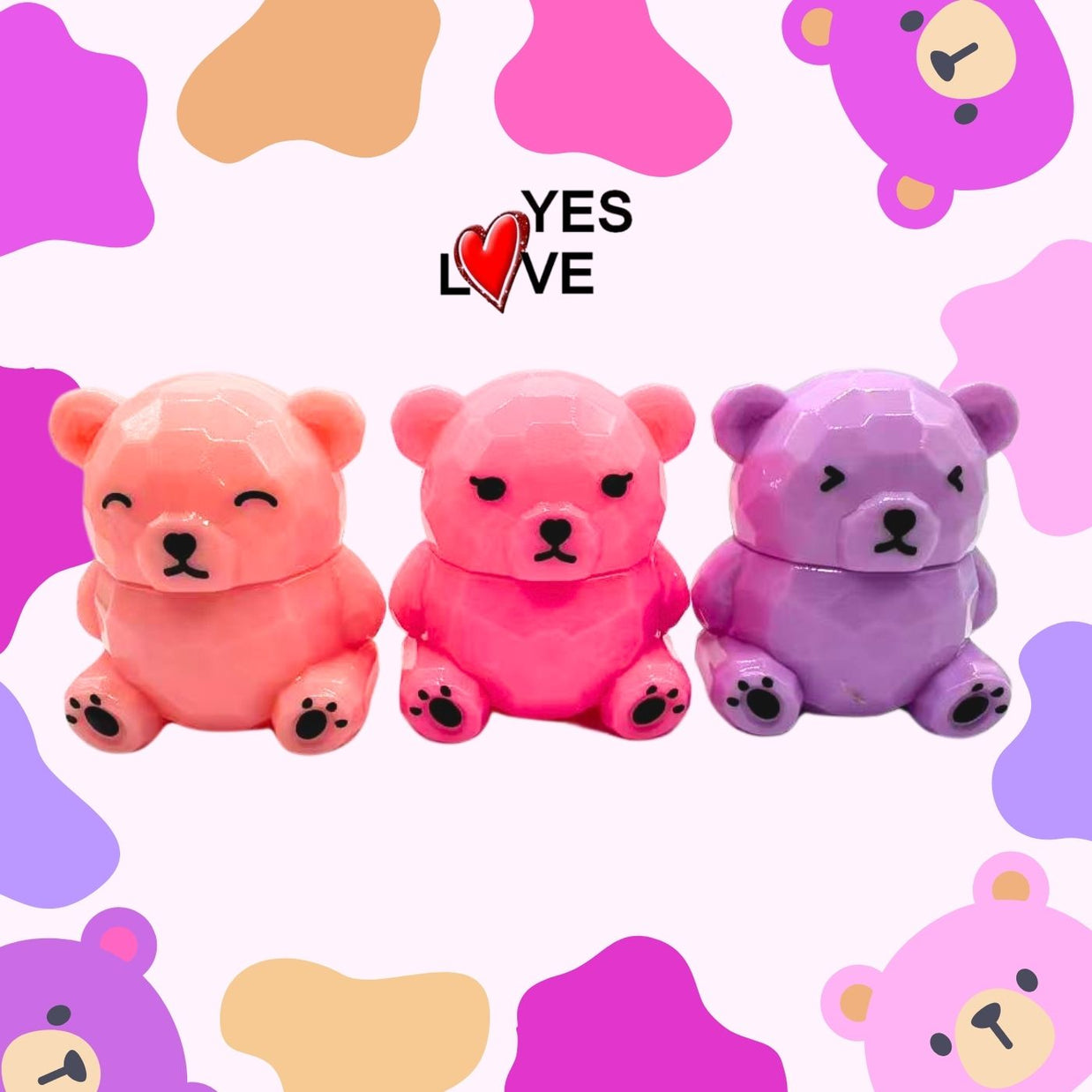 SWEET BEAR PINK BEAR LIP BALM