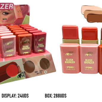 STICK COLORETE Y BRONZER PARA MEJILLAS