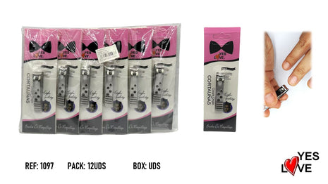 MINI STEEL NAIL CLIPPERS WITH CIRCLE DESIGN