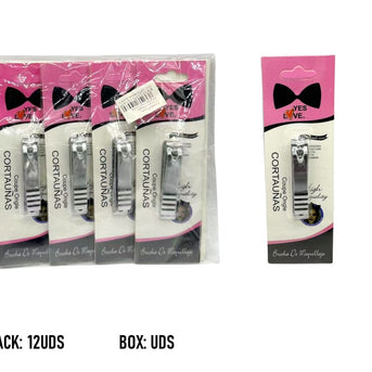 METAL NAIL CLIPPERS WITH WAVE DESIGN