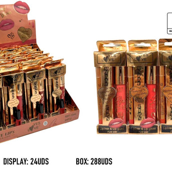 Lip Gloss + Lipstick Set