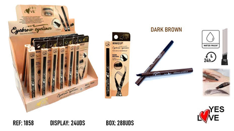 DELINEADOR ROTULADOR MICROBLADING PARA CEJAS MARRON OSCURO