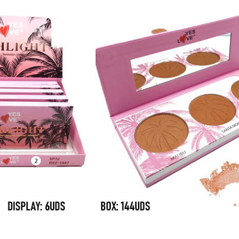 SET PALMERAS ILUMINADORES