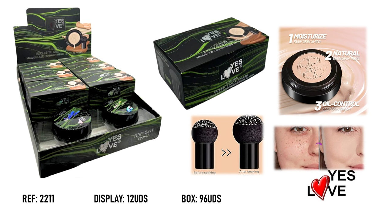 MAQUILLAJE CUSHION EXQUISITE FLAWLESS CC CREAM