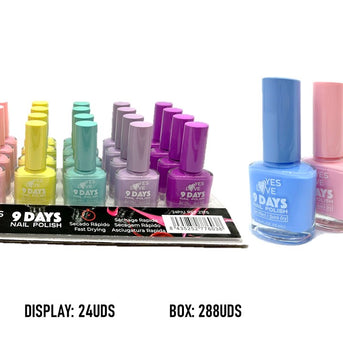 ESMALTE DE UÑAS 9 DIAS COLOR