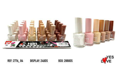 ESMALTE DE UÑAS 9 DIAS COLOR