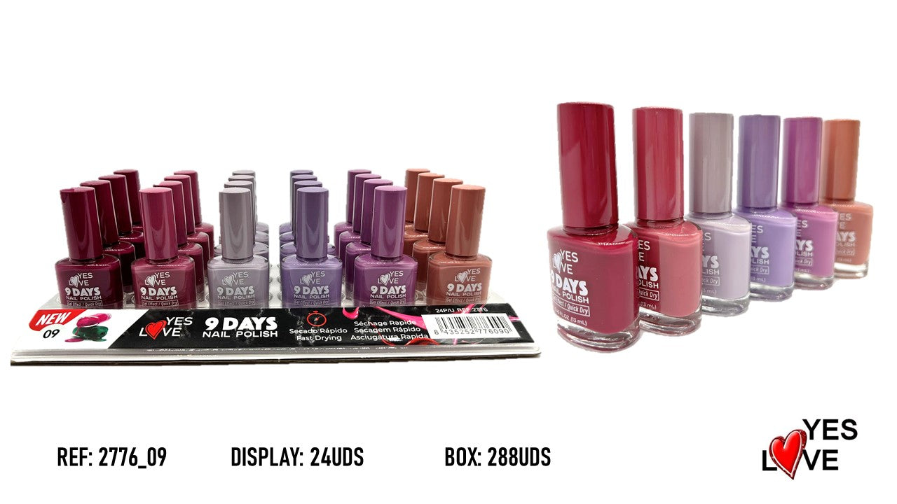 ESMALTE DE UÑAS 9 DIAS COLOR