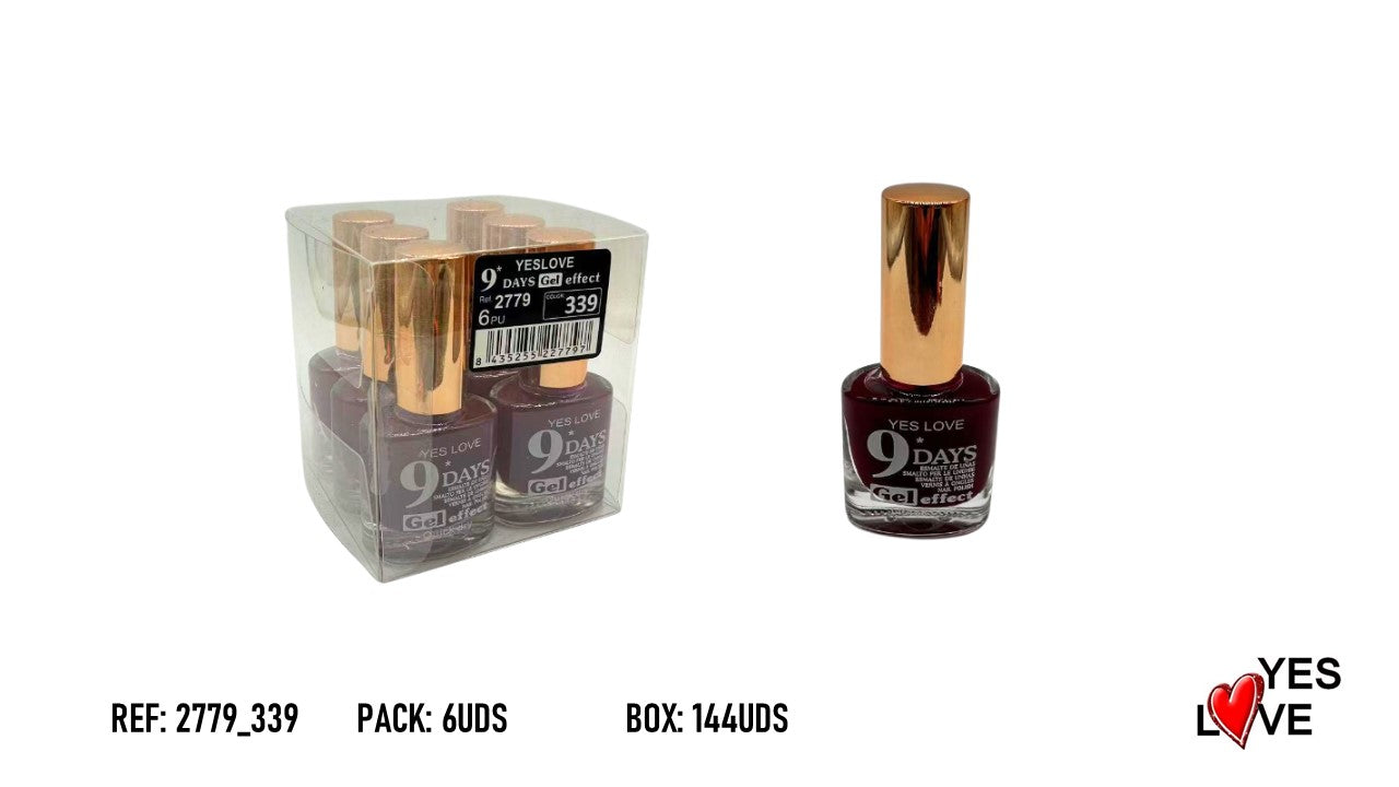 ESMALTES 9 DIAS 6UDS