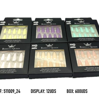 UÑAS POSTIZAS PRESS ON SIN PEGAMENTO