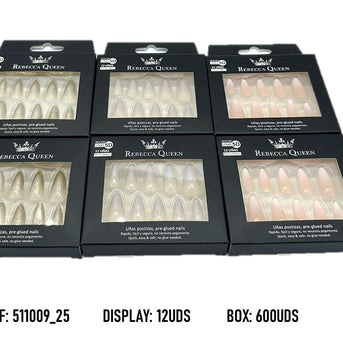 UÑAS POSTIZAS PRESS ON SIN PEGAMENTO