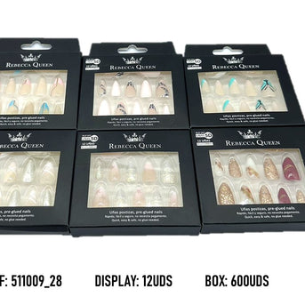 UÑAS POSTIZAS PRESS ON SIN PEGAMENTO