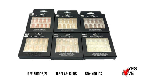 UÑAS POSTIZAS PRESS ON SIN PEGAMENTO