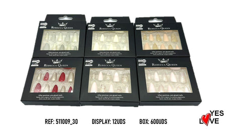 UÑAS POSTIZAS PRESS ON SIN PEGAMENTO