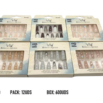 UÑAS POSTIZAS REBECCA QUEEN PRESS ON EXTRA LARGE