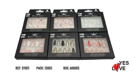 UÑAS POSTIZAS REBECCA QUEEN PRESS ON