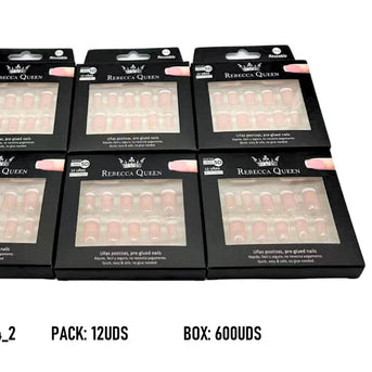 Rebecca Queen Press-On French Manicure Nails by Rosita