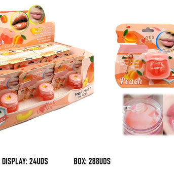 MASCARILLA NOCTURNA HIDRATANTE REPARADORA MELOCOTON LIP MASK 24UD