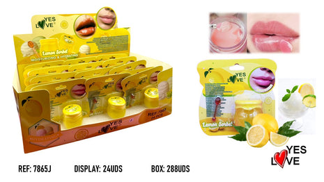 MASCARILLA NOCTURNA HIDRATANTE REPARADORA SORBERTE DE LIMON LIP MASK 24UD