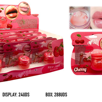 MASCARILLA NOCTURNA HIDRATANTE REPARADORA CEREZAS LIP MASK 24UD