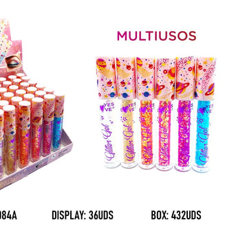 BRILLO GEL PURPURINA SOMBRAS Y CUERPO