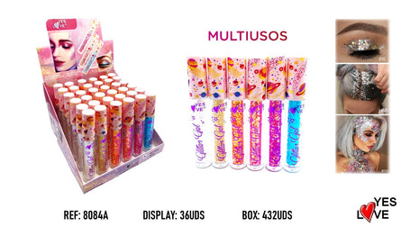 BRILLO GEL PURPURINA SOMBRAS Y CUERPO