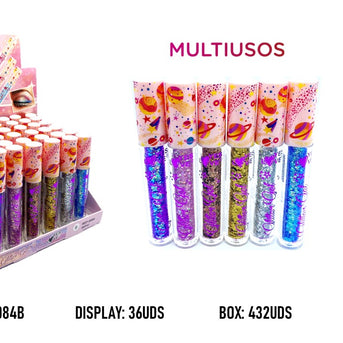 GLITTER GEL SHINE, EYESHADOWS AND BODY