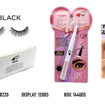 DUAL-USE EYELINER AND MAGNETIC EYELASH GLUE