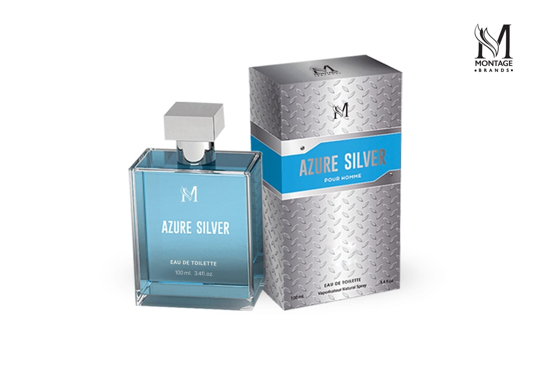 PERFUME 100ML AZURE SILVER HOMME