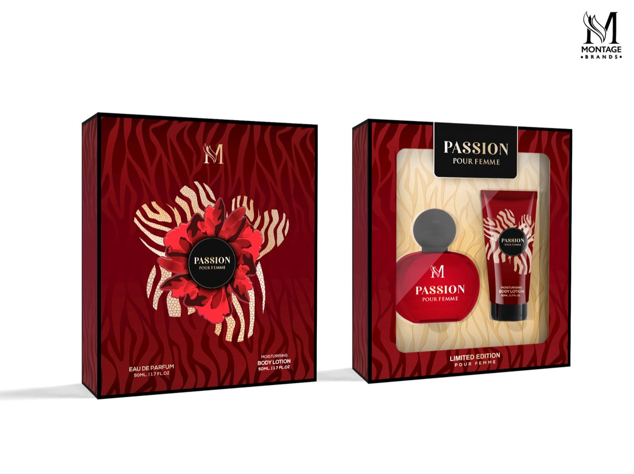 SET PERFUME 50ML PASSION FEMME