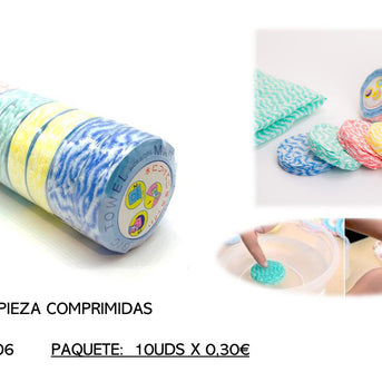 COMPRESSED CLEANING WIPES