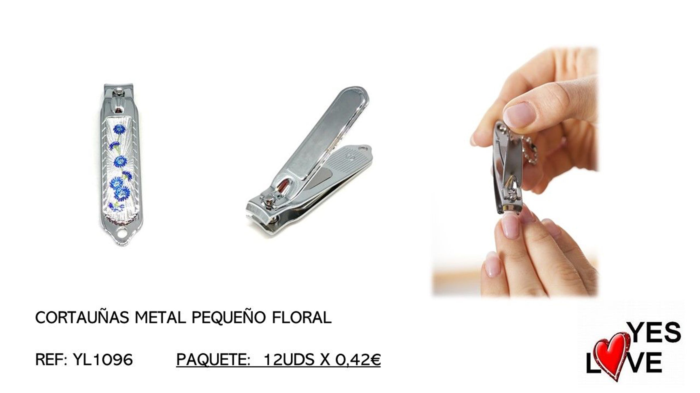 SMALL FLORAL METAL NAIL CLIPPER