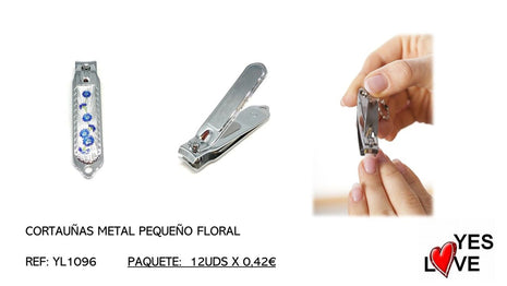 SMALL FLORAL METAL NAIL CLIPPER
