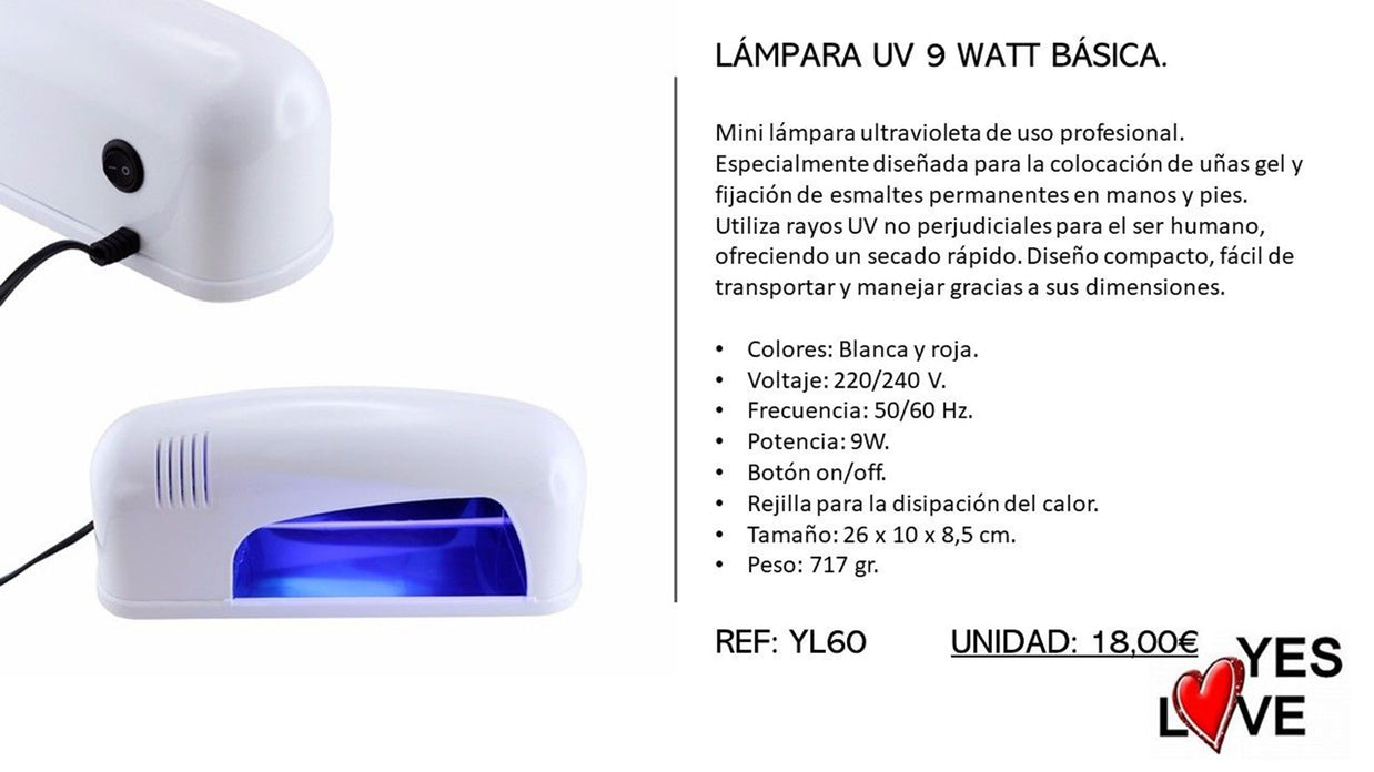 UV DRYING MACHINE 9 WATT
