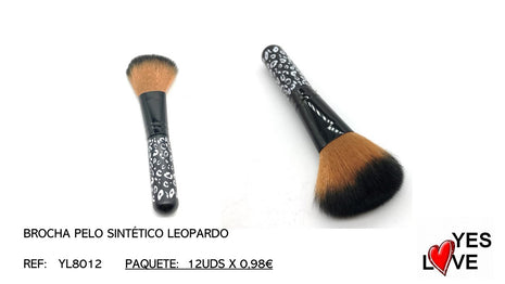 BROCHA PELO SINTÉTICO LEOPARDO