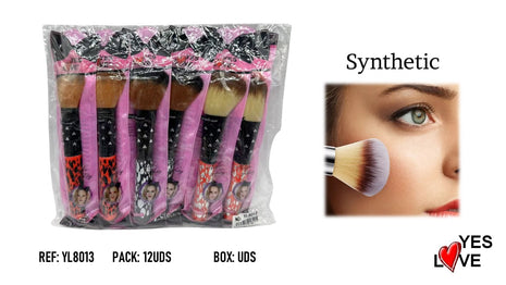 BROCHA PELO SINTICO LEOPARDO