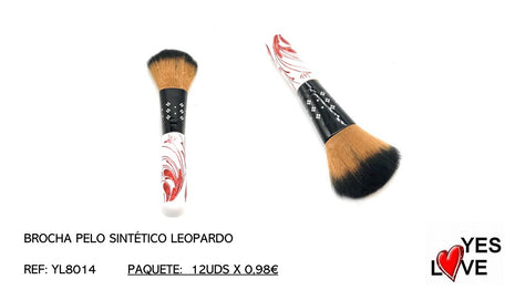 BROCHA PELO SINTÉTICO LEOPARDO