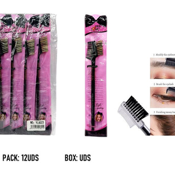 DOUBLE-HEADED EYEBROW BRUSH